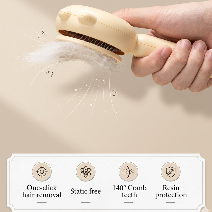 FuzzleJoy Self-Cleaning Grooming Brush